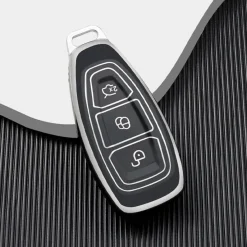 Best TPU Sleutelhoesje voor Ford zwart K3 Autosleutelhoesjes