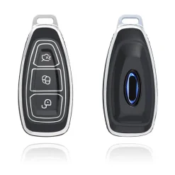 Best TPU Sleutelhoesje voor Ford zwart K3 Autosleutelhoesjes
