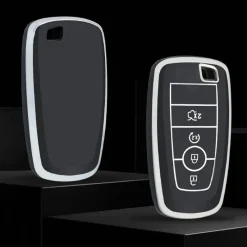 New TPU Sleutelhoesje voor Ford zwart B4 Autosleutelhoesjes