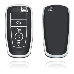 New TPU Sleutelhoesje voor Ford zwart B4 Autosleutelhoesjes