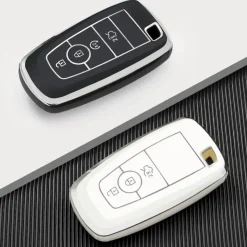 New TPU Sleutelhoesje voor Ford zwart B4 Autosleutelhoesjes