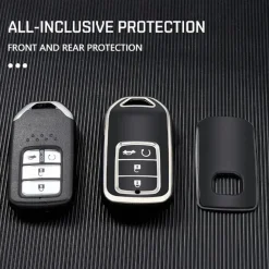 Outlet TPU Sleutelhoesje voor Honda zwart A4A Autosleutelhoesjes