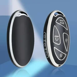 Hot TPU Sleutelhoesje voor Hyundai zwart L7 Autosleutelhoesjes