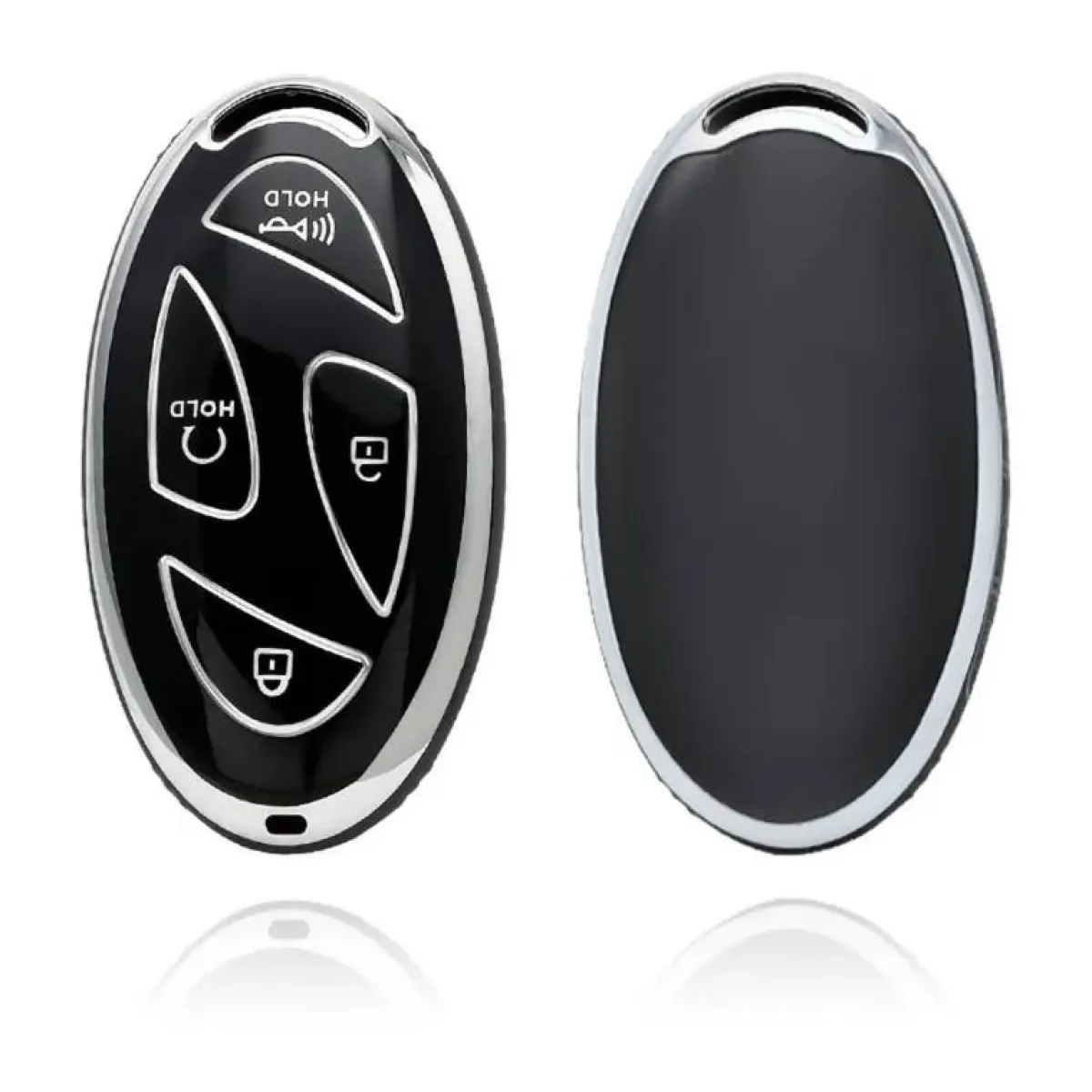 Hot TPU Sleutelhoesje voor Hyundai zwart L7 Autosleutelhoesjes