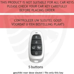 Clearance TPU Sleutelhoesje voor Hyundai zwart E5 Autosleutelhoesjes