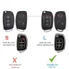 Best TPU Sleutelhoesje voor Hyundai zwart B3 Autosleutelhoesjes