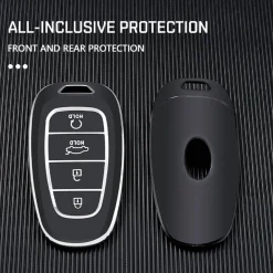 Hot TPU Sleutelhoesje voor Hyundai zwart E4 Autosleutelhoesjes