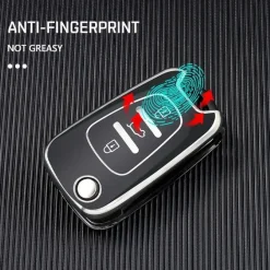 Sale TPU Sleutelhoesje voor Hyundai zwart C3 Autosleutelhoesjes