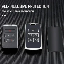 Clearance TPU Sleutelhoesje voor Jaguar zwart B5 Autosleutelhoesjes
