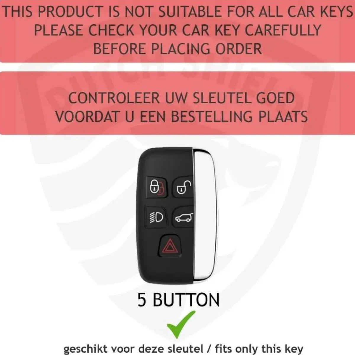 Online TPU Sleutelhoesje voor Jaguar zwart A5 Autosleutelhoesjes