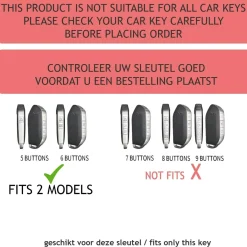 Outlet TPU Sleutelhoesje voor Kia clear 559 Autosleutelhoesjes