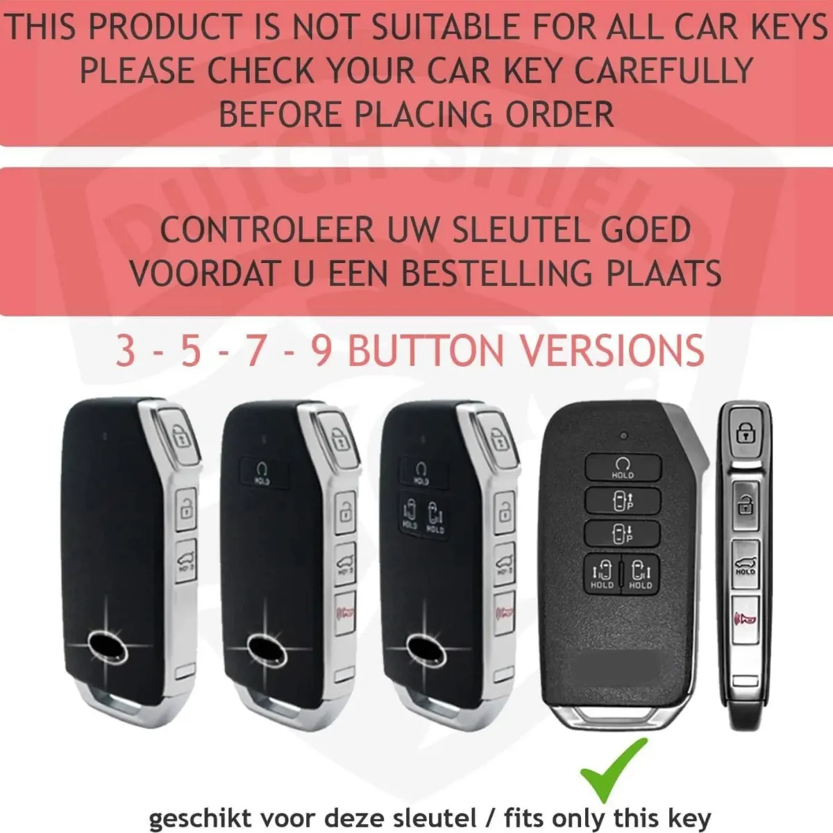 Sale TPU Sleutelhoesje voor Kia goud D9 Autosleutelhoesjes