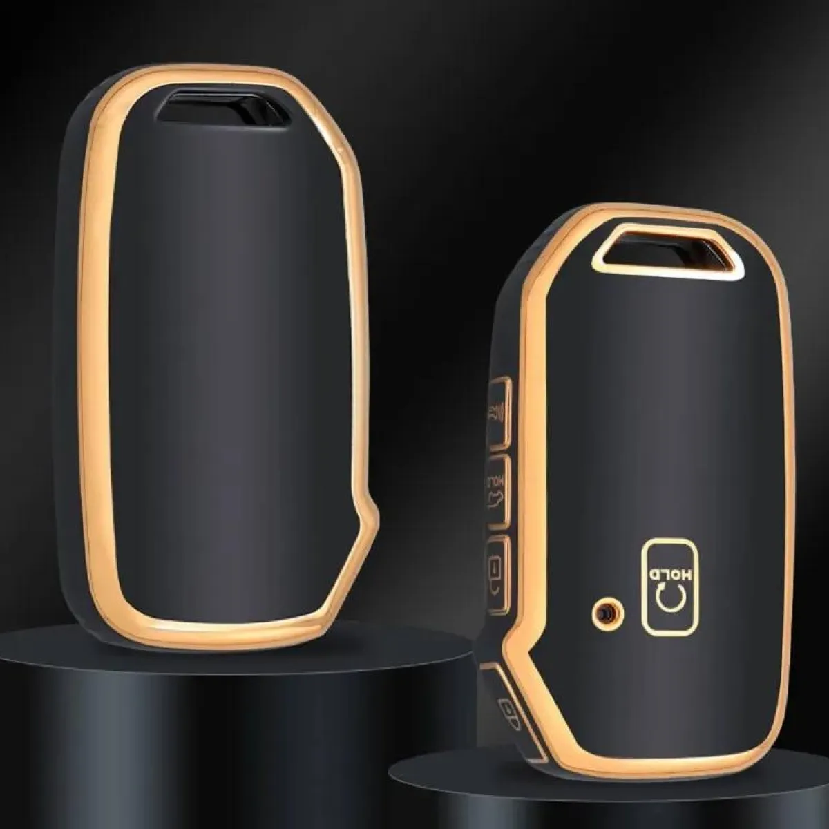 Sale TPU Sleutelhoesje voor Kia goud D5 Autosleutelhoesjes