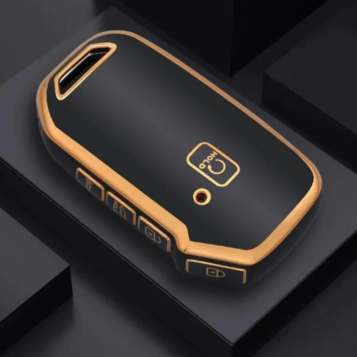Sale TPU Sleutelhoesje voor Kia goud D5 Autosleutelhoesjes