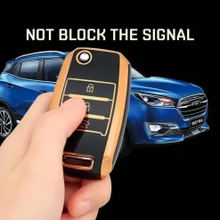 Sale TPU Sleutelhoesje voor Kia goud B3 Autosleutelhoesjes