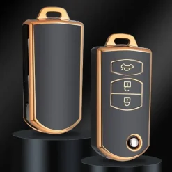 Best TPU Sleutelhoesje voor Mazda goud C3 Autosleutelhoesjes