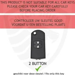 Discount TPU Sleutelhoesje voor Mazda zwart C2 Autosleutelhoesjes