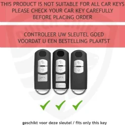 Clearance TPU Sleutelhoesje voor Mazda clear 492 Autosleutelhoesjes