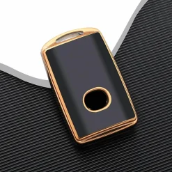 TPU Sleutelhoesje voor Mazda goud B3 Autosleutelhoesjes