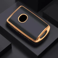 TPU Sleutelhoesje voor Mazda goud B3 Autosleutelhoesjes