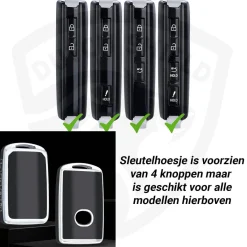 TPU Sleutelhoesje voor Mazda goud B3 Autosleutelhoesjes