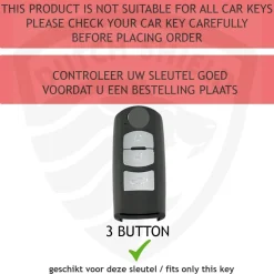 Discount TPU Sleutelhoesje voor Mazda goud A3 Autosleutelhoesjes