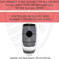 Clearance TPU Sleutelhoesje voor Mercedes zwart B3 Autosleutelhoesjes
