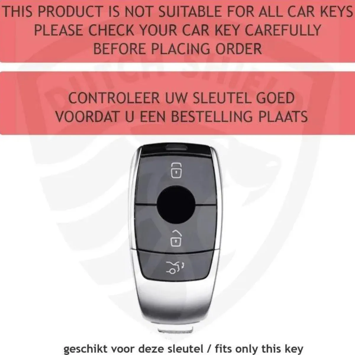 Clearance TPU Sleutelhoesje voor Mercedes zwart B3 Autosleutelhoesjes