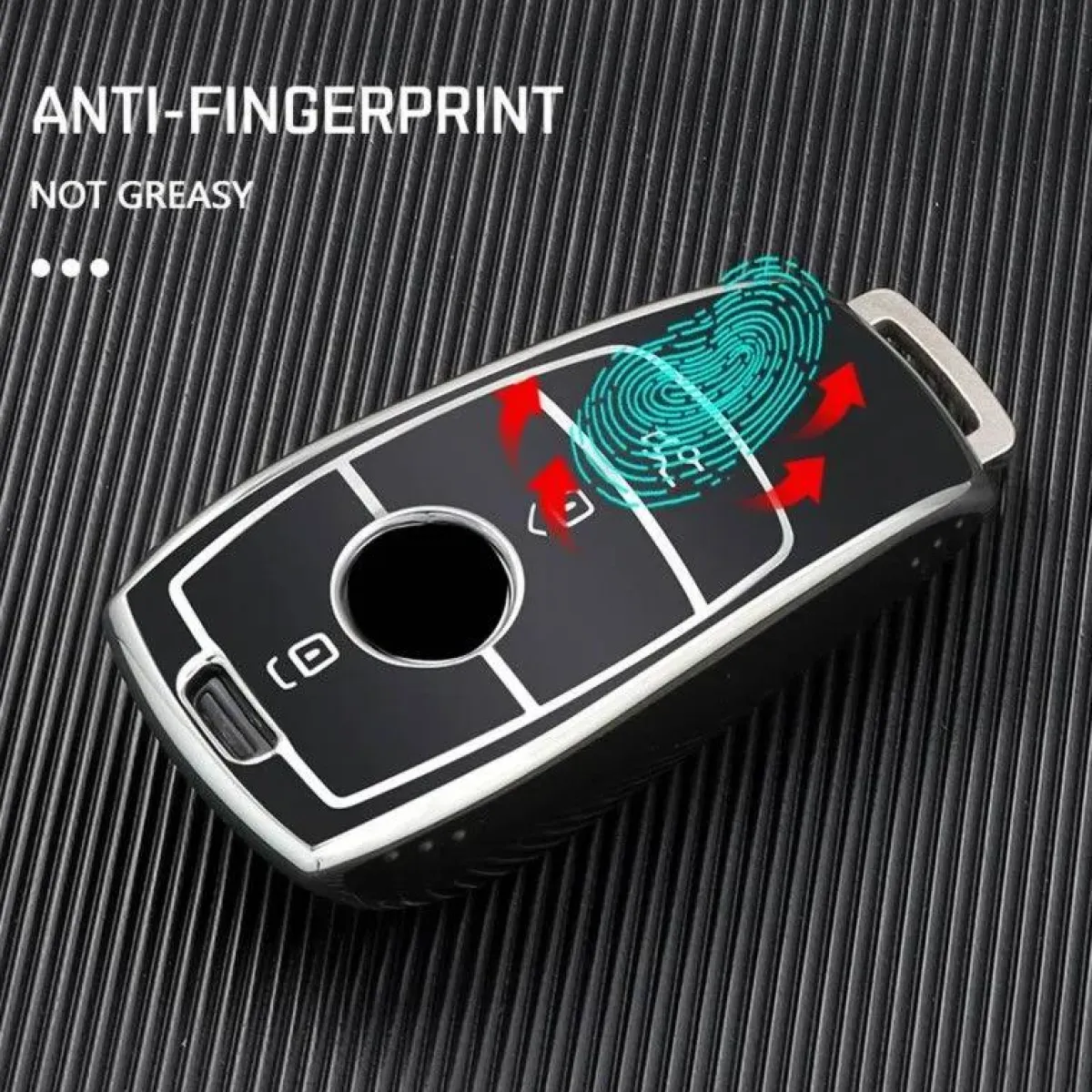 Clearance TPU Sleutelhoesje voor Mercedes zwart B3 Autosleutelhoesjes