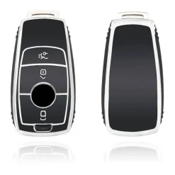 Clearance TPU Sleutelhoesje voor Mercedes zwart B3 Autosleutelhoesjes