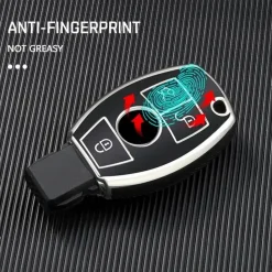Discount TPU Sleutelhoesje voor Mercedes zwart A3 Autosleutelhoesjes