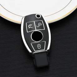 Discount TPU Sleutelhoesje voor Mercedes zwart A3 Autosleutelhoesjes
