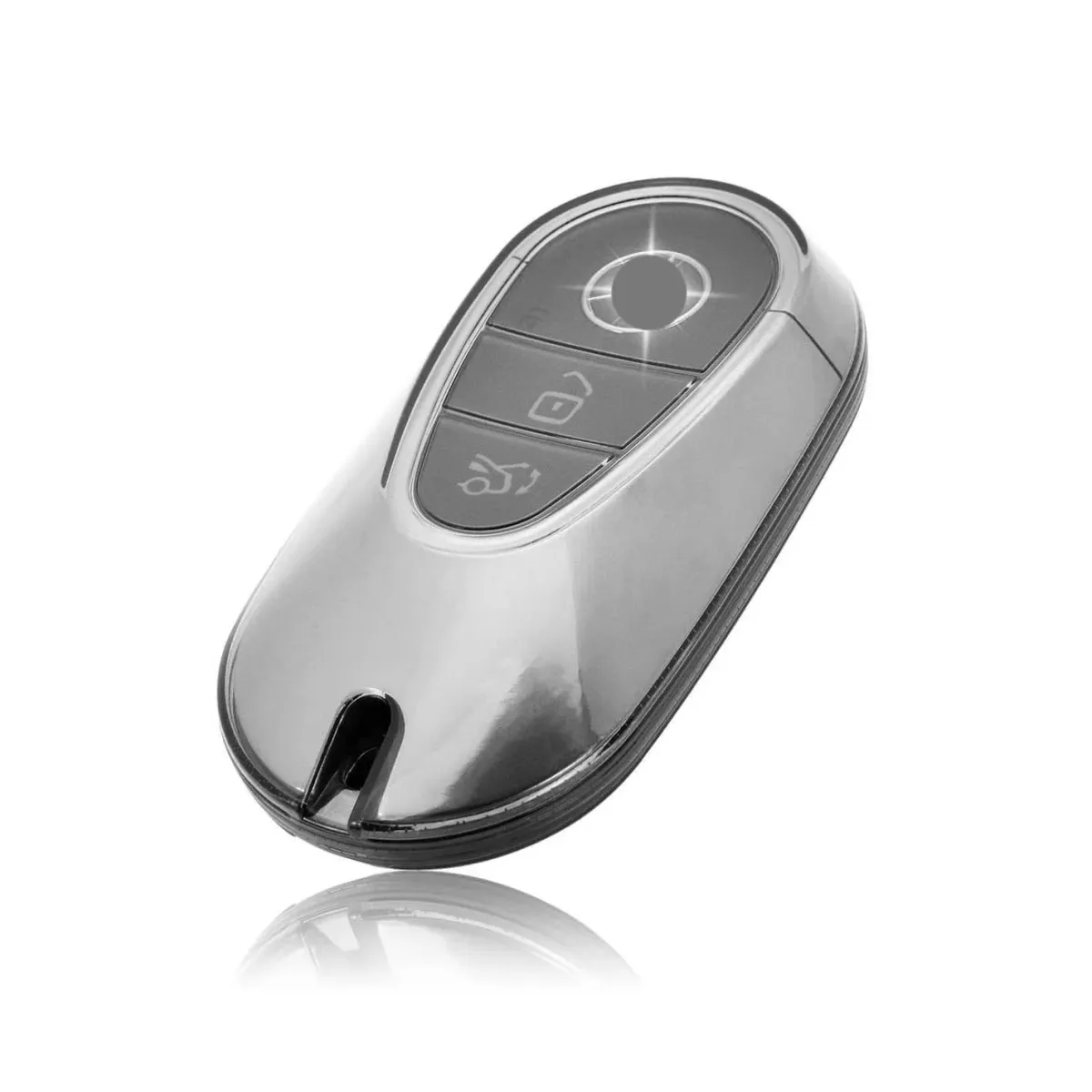 Clearance TPU Sleutelhoesje voor Mercedes clear 25 Autosleutelhoesjes
