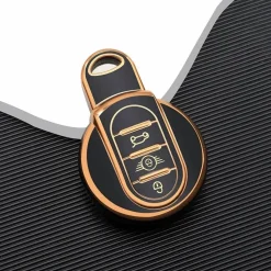 Best TPU Sleutelhoesje voor Mini goud C3 Autosleutelhoesjes