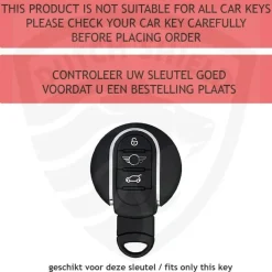 Discount TPU Sleutelhoesje voor Mini zwart C3 Autosleutelhoesjes