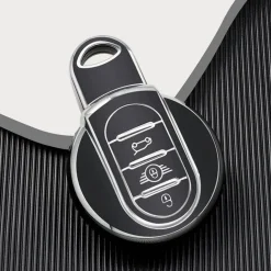 Discount TPU Sleutelhoesje voor Mini zwart C3 Autosleutelhoesjes