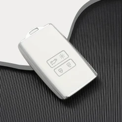 Sale TPU Sleutelhoesje voor Mitsubishi wit A4 Autosleutelhoesjes