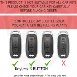 New TPU Sleutelhoesje voor Nissan clear 575 Autosleutelhoesjes
