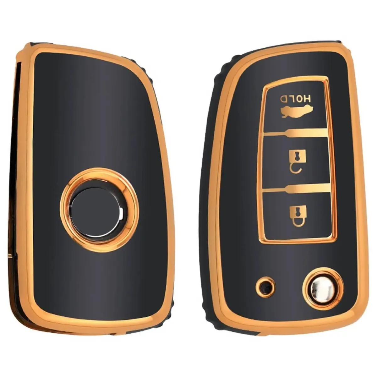 Online TPU Sleutelhoesje voor Nissan goud B3B Autosleutelhoesjes