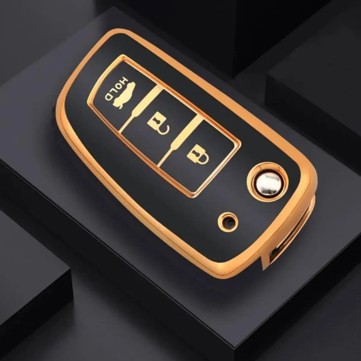 Online TPU Sleutelhoesje voor Nissan goud B3B Autosleutelhoesjes
