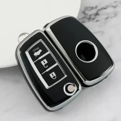 Outlet TPU Sleutelhoesje voor Nissan zwart B3B Autosleutelhoesjes