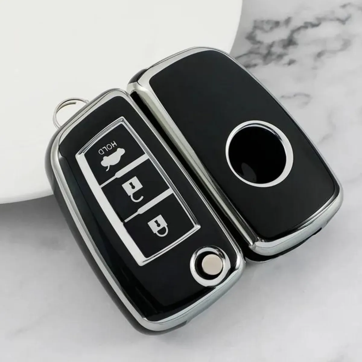 Outlet TPU Sleutelhoesje voor Nissan zwart B3B Autosleutelhoesjes