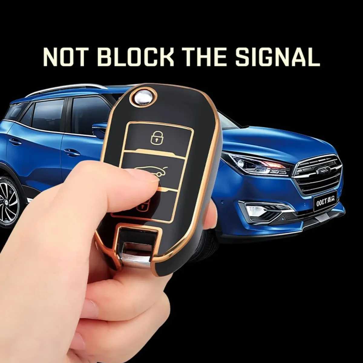 Hot TPU Sleutelhoesje voor Opel goud A3 Autosleutelhoesjes