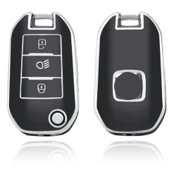 Clearance TPU Sleutelhoesje voor Opel zwart A3B Autosleutelhoesjes
