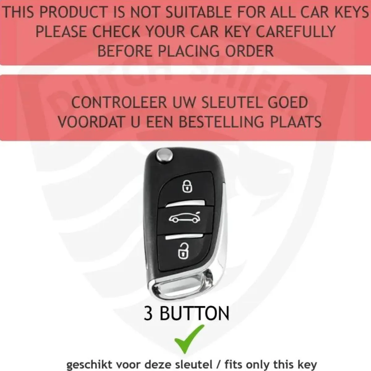 Discount TPU Sleutelhoesje voor Peugeot zwart C3 Autosleutelhoesjes