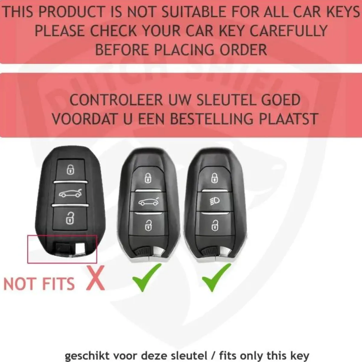 Discount TPU Sleutelhoesje voor Peugeot clear 157-clear Autosleutelhoesjes