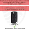 Discount TPU Sleutelhoesje voor Peugeot zwart D2 Autosleutelhoesjes