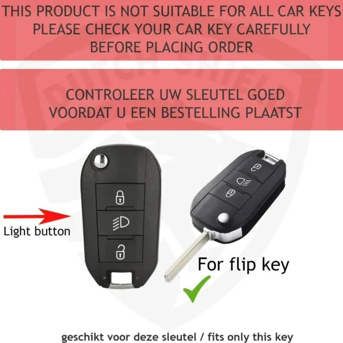 Hot TPU Sleutelhoesje voor Peugeot zwart A3B Autosleutelhoesjes