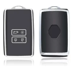 Sale TPU Sleutelhoesje voor Renault zwart A4 Autosleutelhoesjes