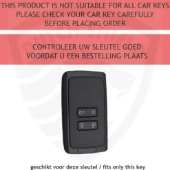 Sale TPU Sleutelhoesje voor Renault zwart A4 Autosleutelhoesjes